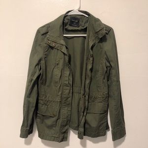 Green utility jacket